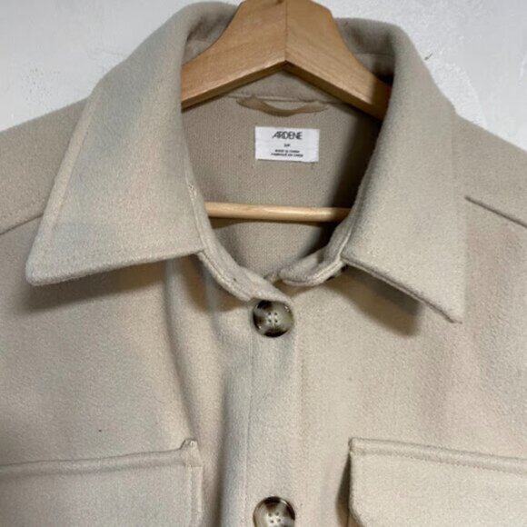 Ardene Cream Shacket Women's Shirt Jacket Size S/P - Picture 5 of 11